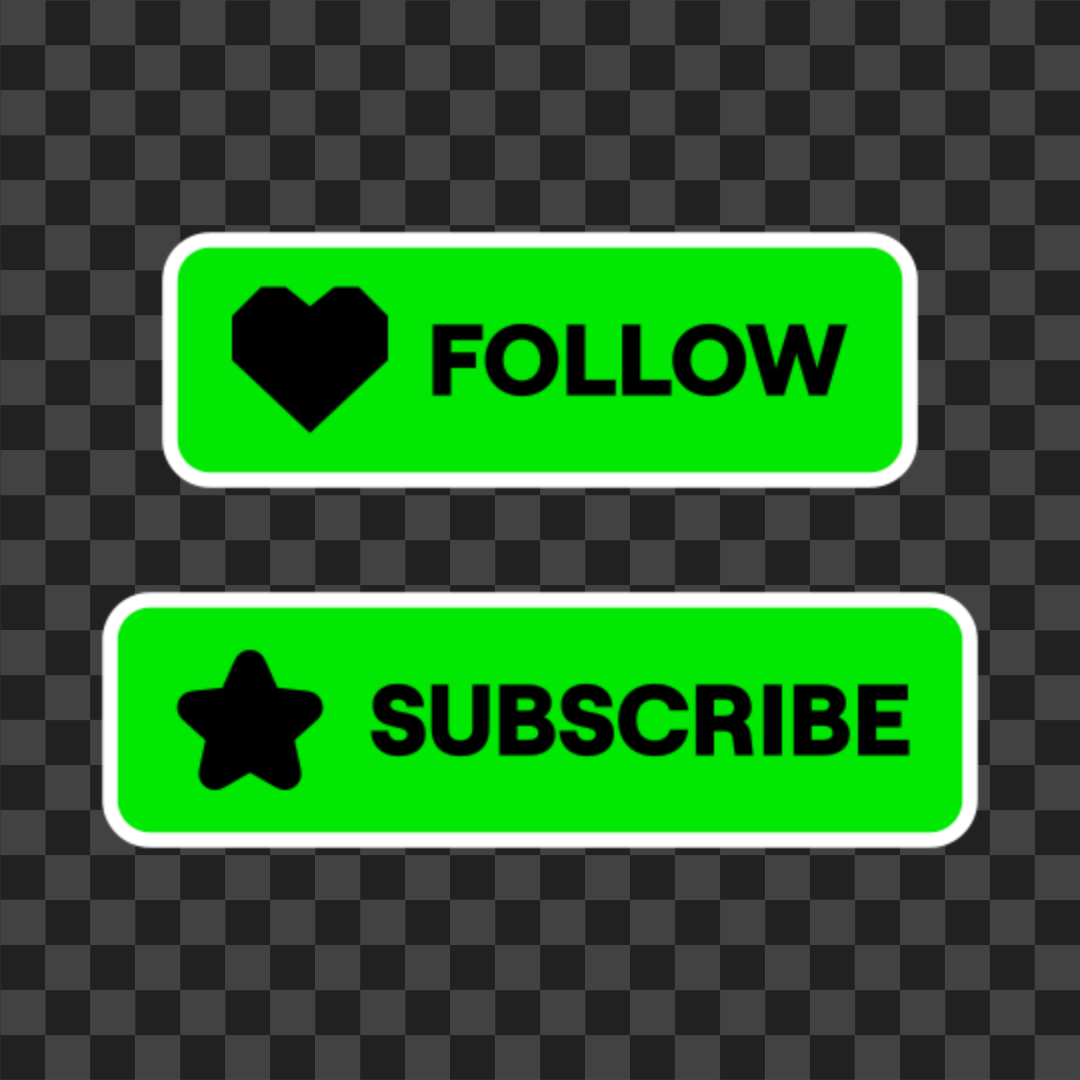 Animated Kick Follow and Subscribe Button Overlay v2