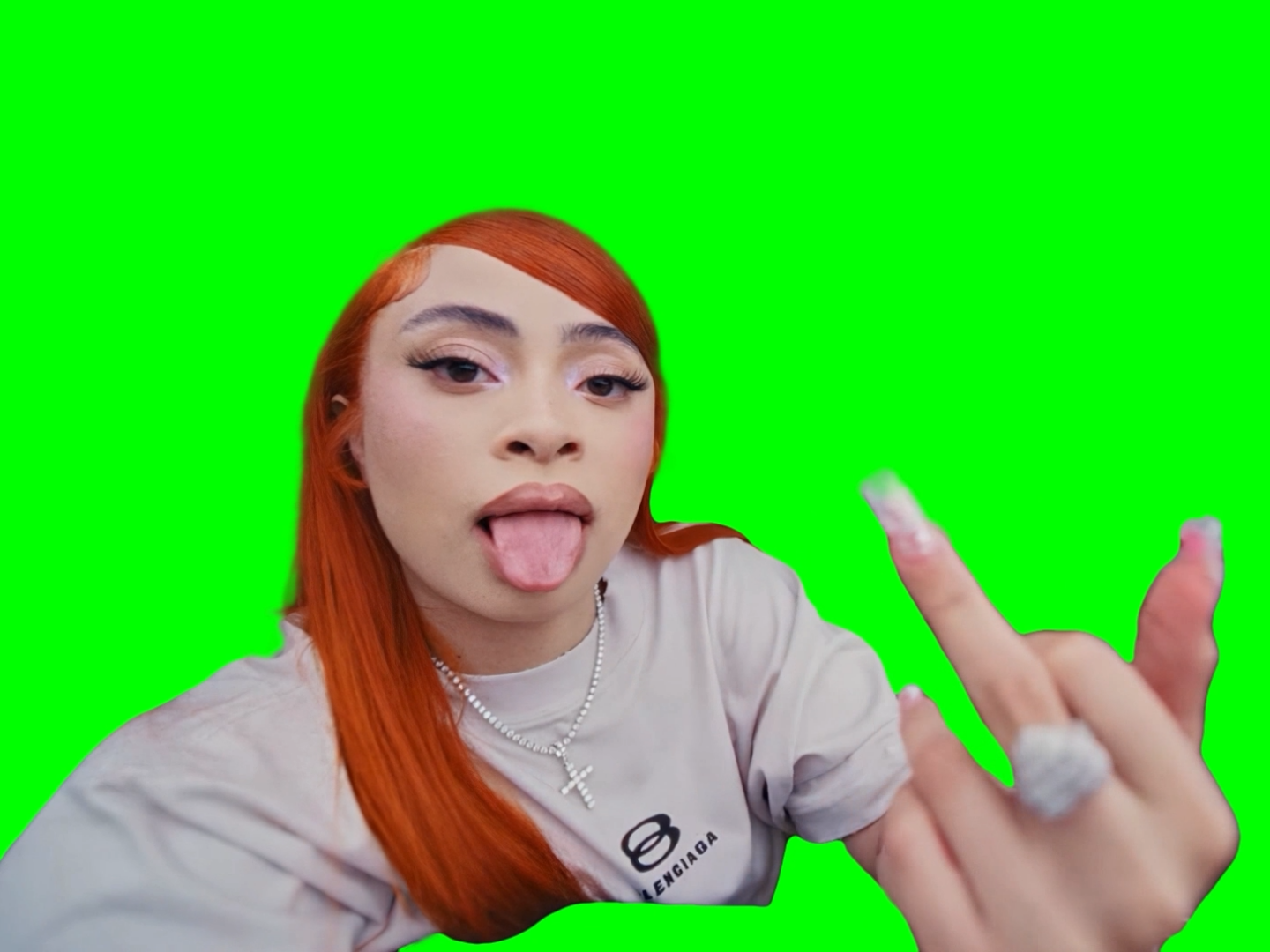 Ice Spice - Think You The Shit You Not Even The Fart (Green Screen)
