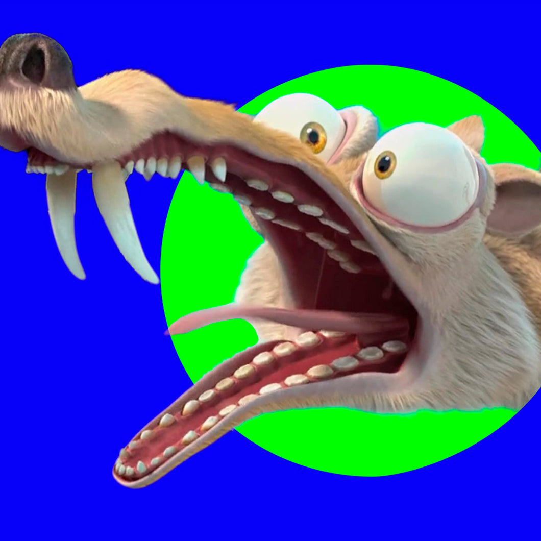Scrat Screaming - Ice Age 3 Meme (Green Screen)