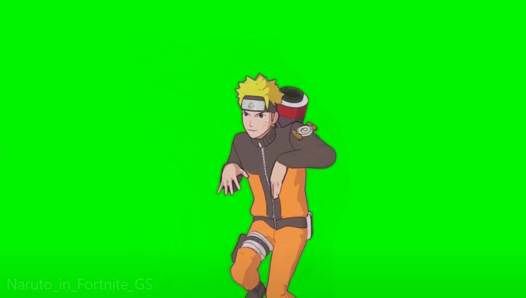 Naruto Default Fortnite Dance (Green Screen)