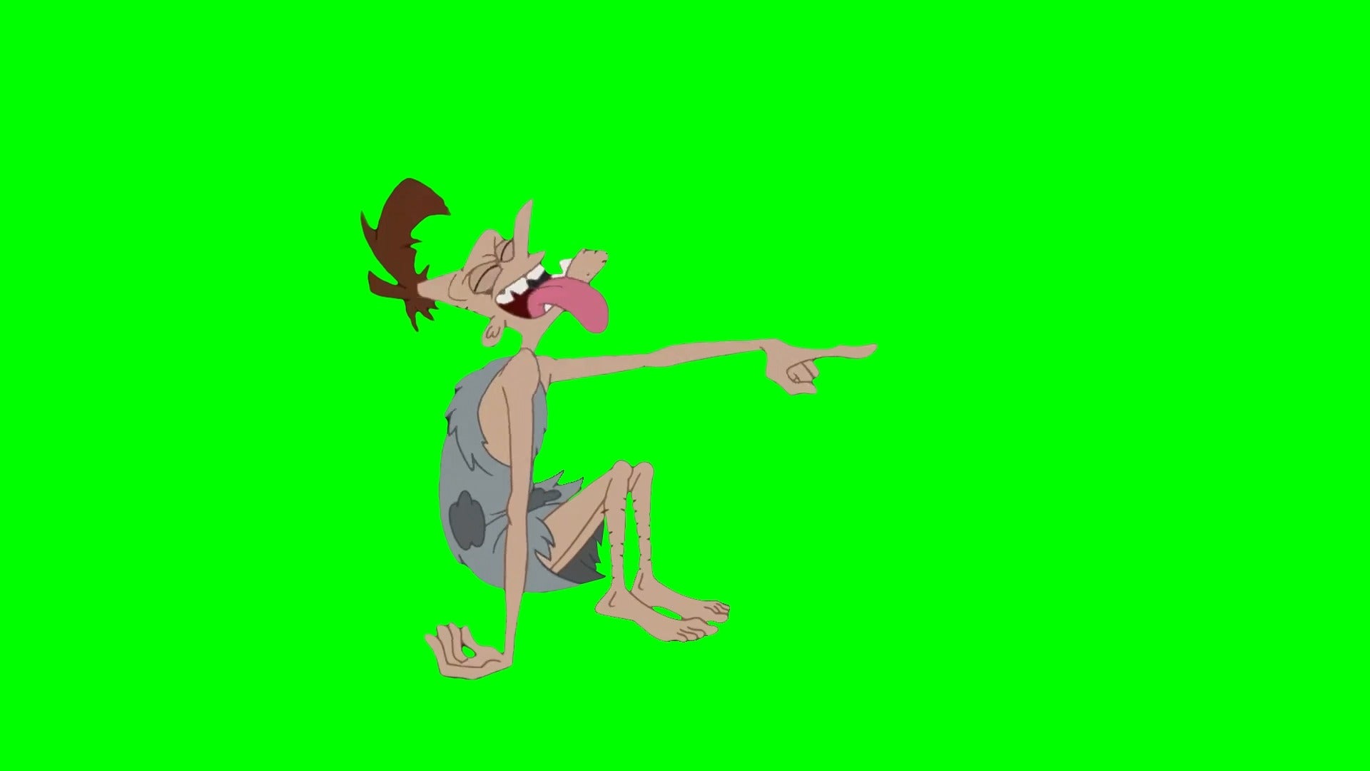 Caveman Doofenshmirtz Laughing meme - Phineas and Ferb (Green Screen)