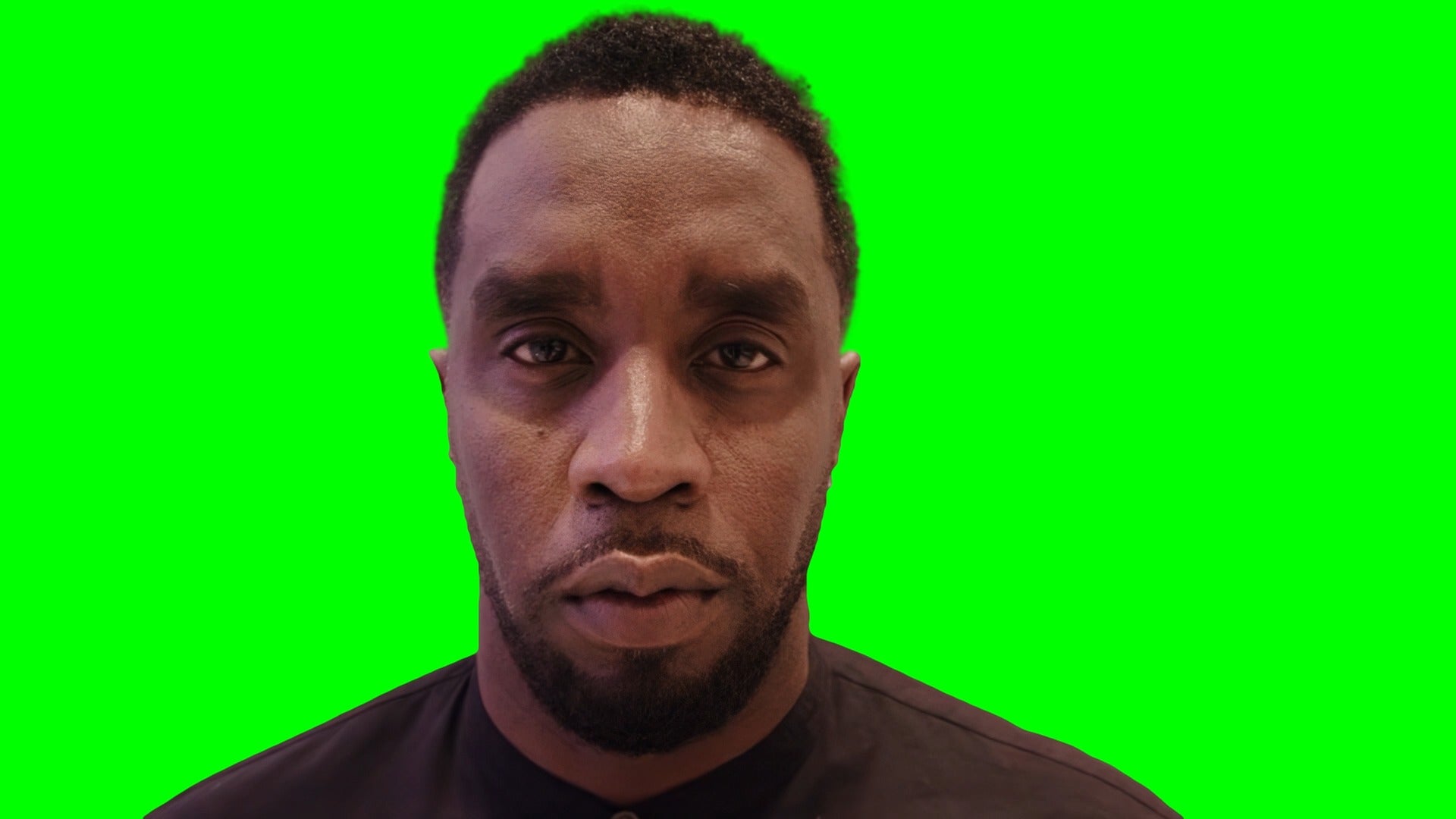 Diddy staring at Druski meme (Green Screen)