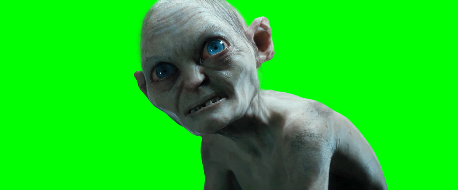 Gollum saying ''You Stole It!'' meme - The Hobbit: An Unexpected Journey (Green Screen)