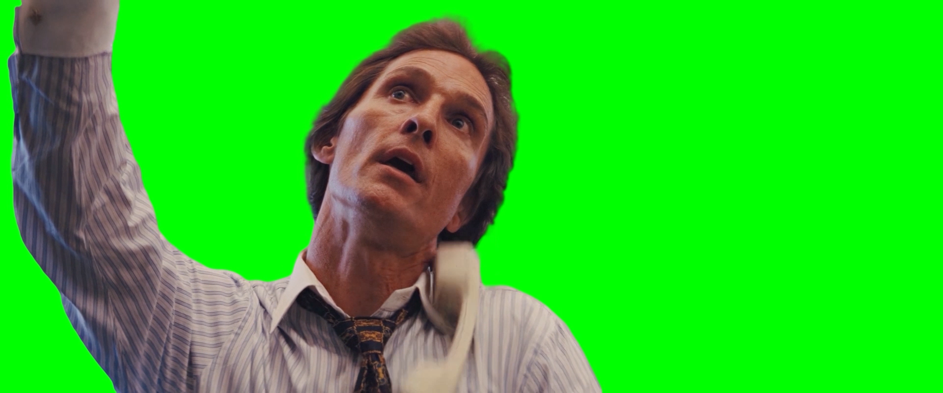 The Wolf of Wall Street - Holy Fucking Shit - Matthew McConaughey meme (Green Screen)
