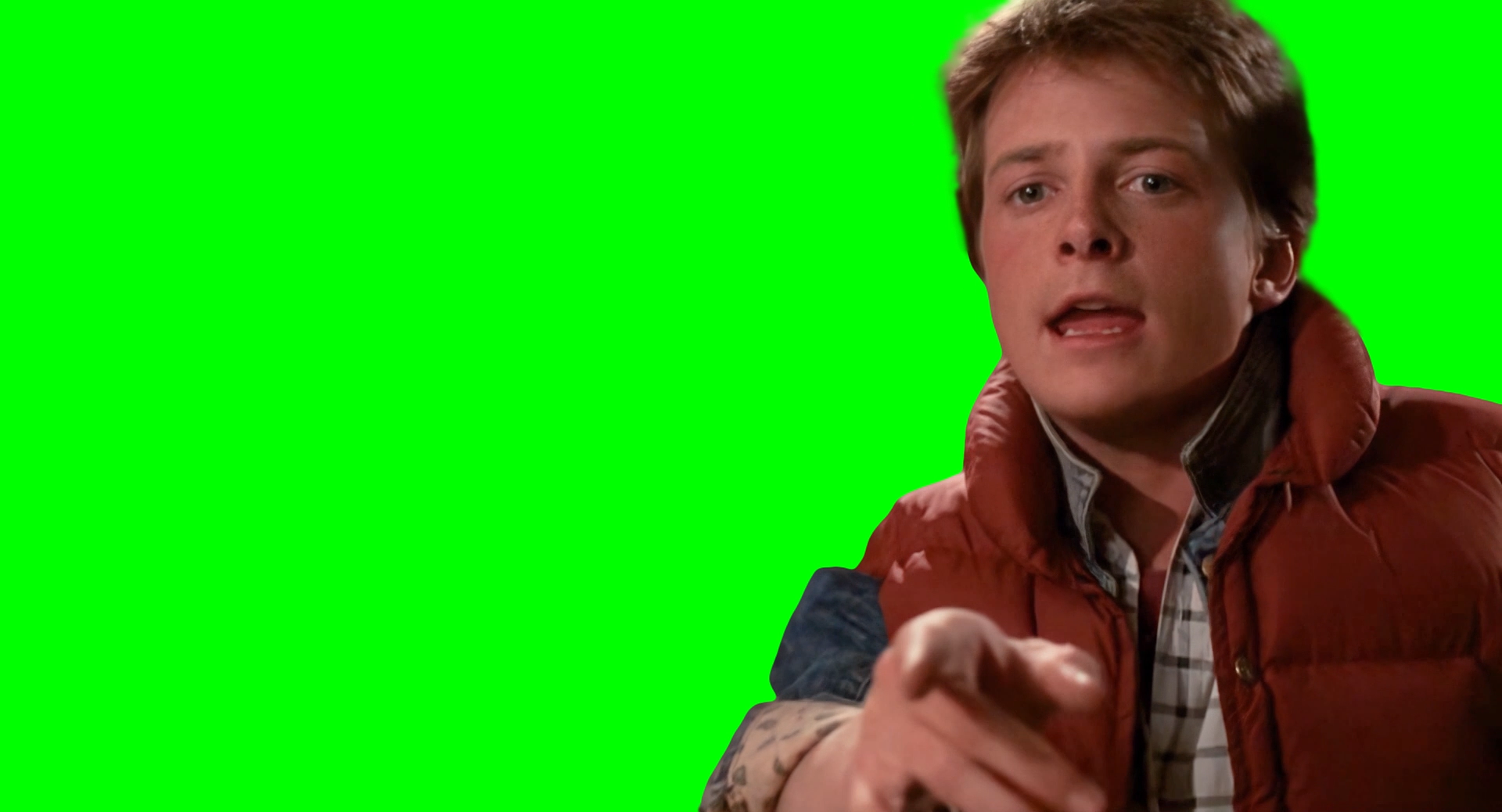 Hey! I’ve seen this one, this is a classic! - Marty McFly meme (Green Screen)