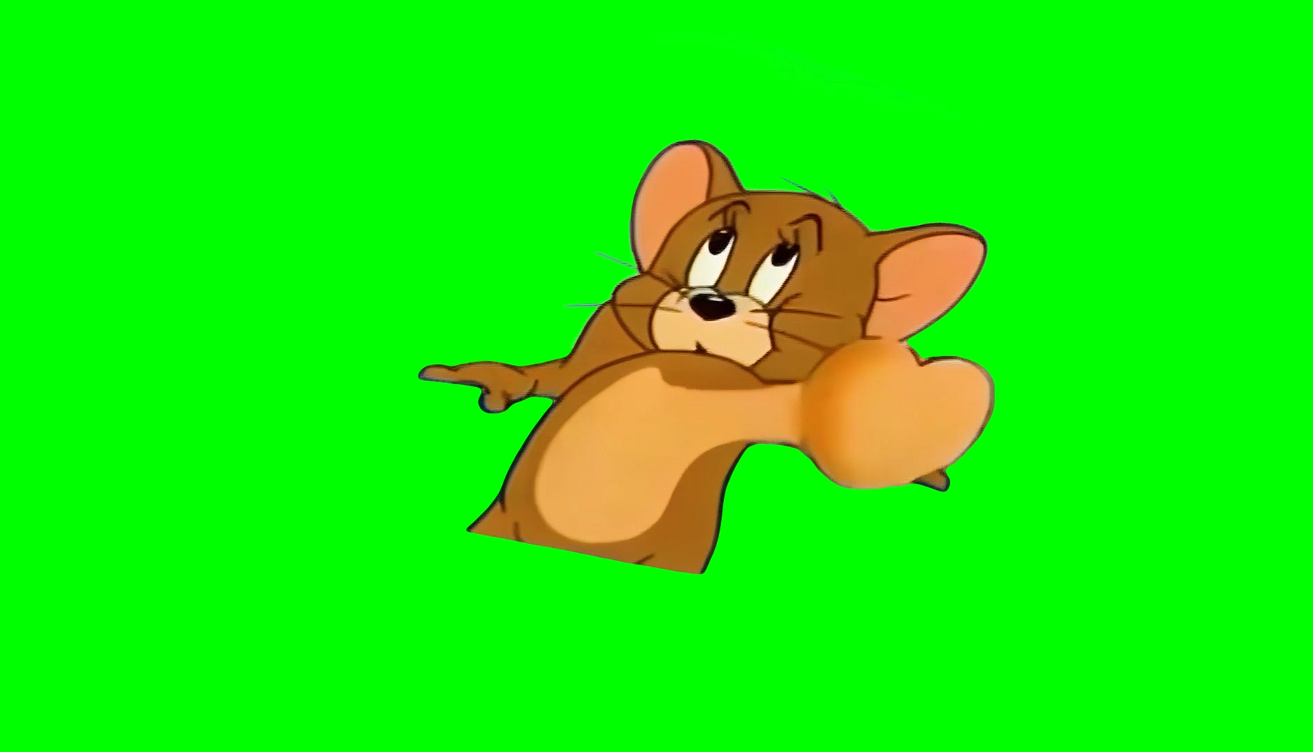 Jerry Heart Beating meme - Tom and Jerry (Green Screen)
