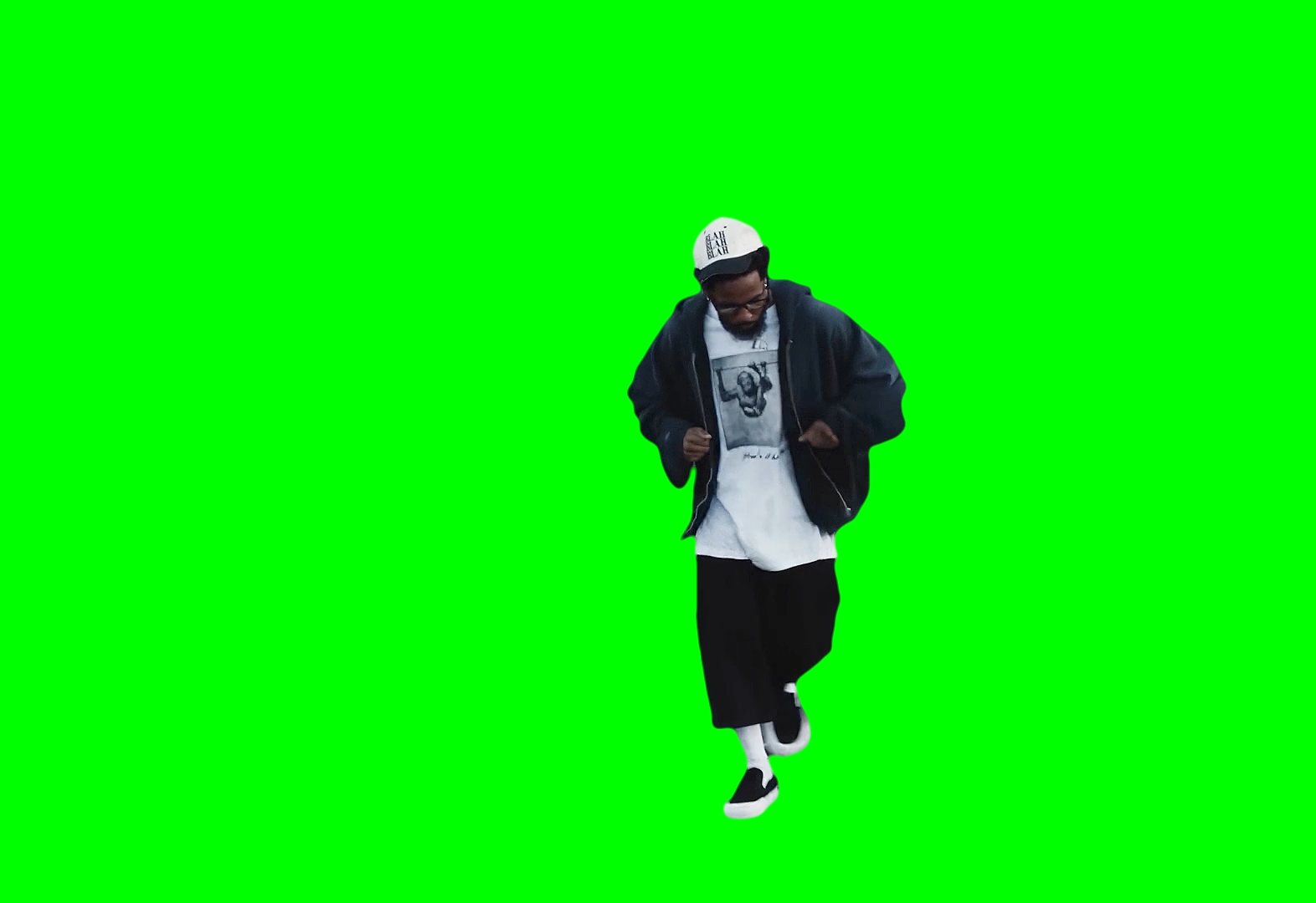 Kendrick Lamar Hopscotch Crip Walk meme - Not Like Us music video (Green Screen)