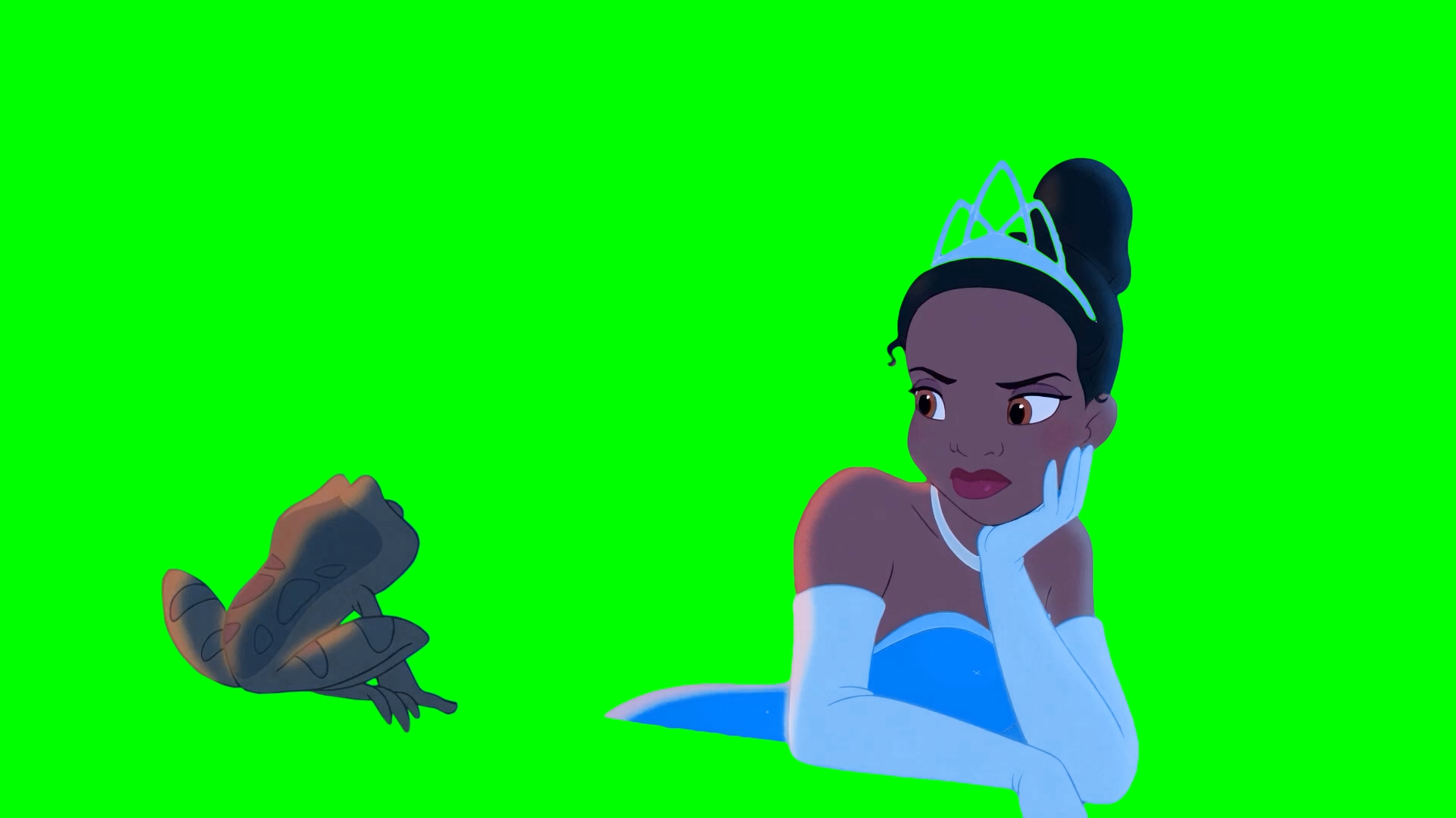 Kissing would be nice, yes? meme - The Princess and the Frog (Green Screen)