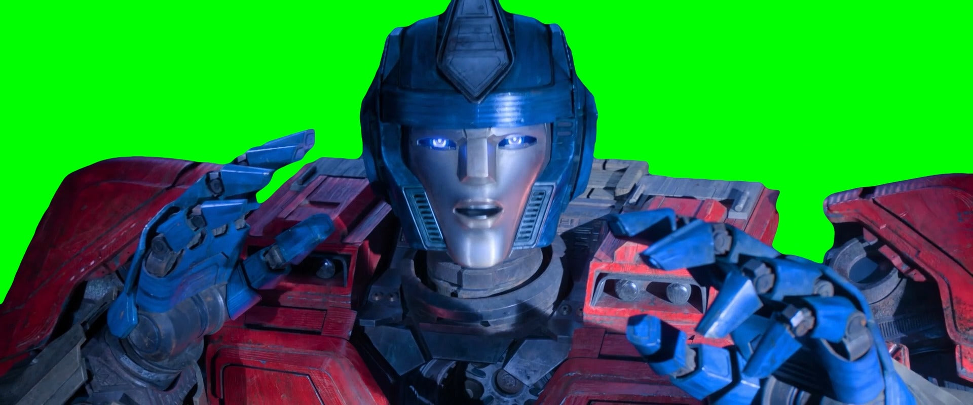 Optimus Prime Running Away meme - Transformers One movie (Green Screen)