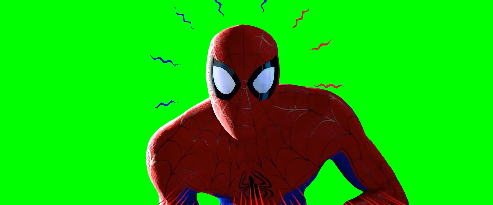 Miles Morales meets Spider-Man meme - Spider-Man: Into the Spider-Verse (Green Screen)