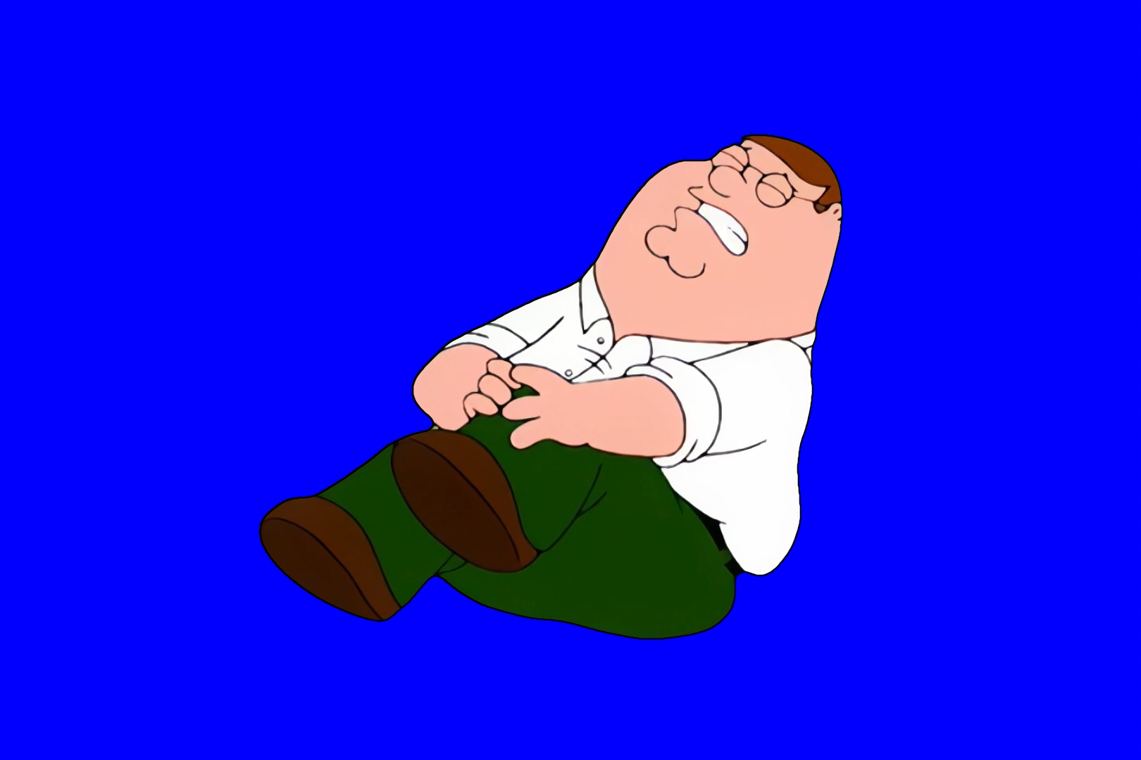 Peter Griffin Hurts His Knee meme - Family Guy (Green Screen) (Blue Screen)