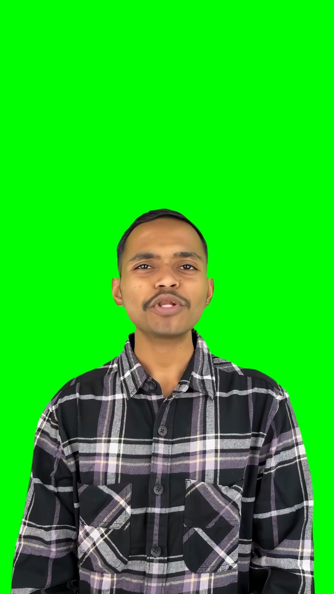 Indian Man singing WOBBLY WIGGLY meme (Green Screen)