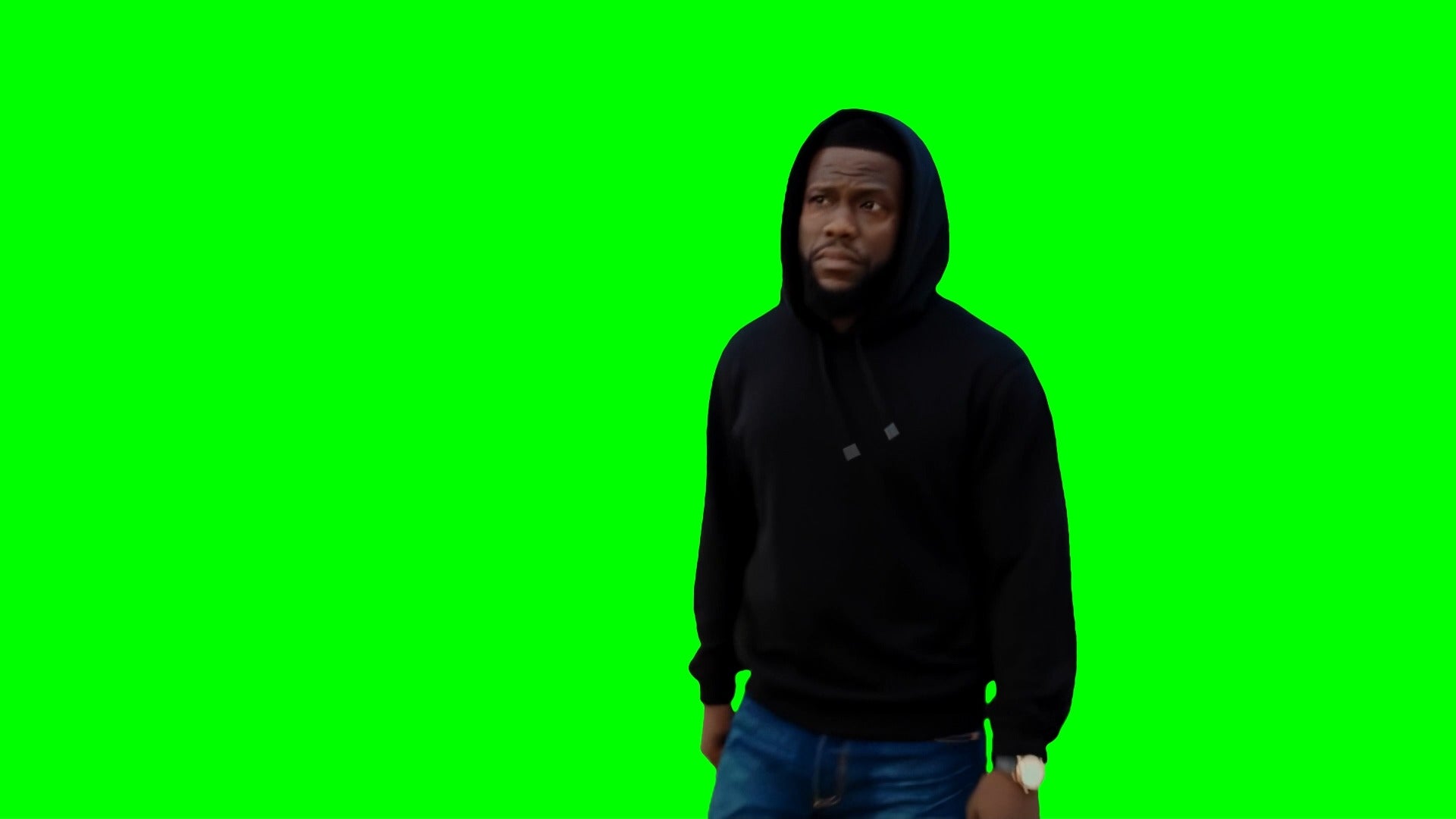 Kevin Hart walking towards AMP Squad meme (Green Screen)