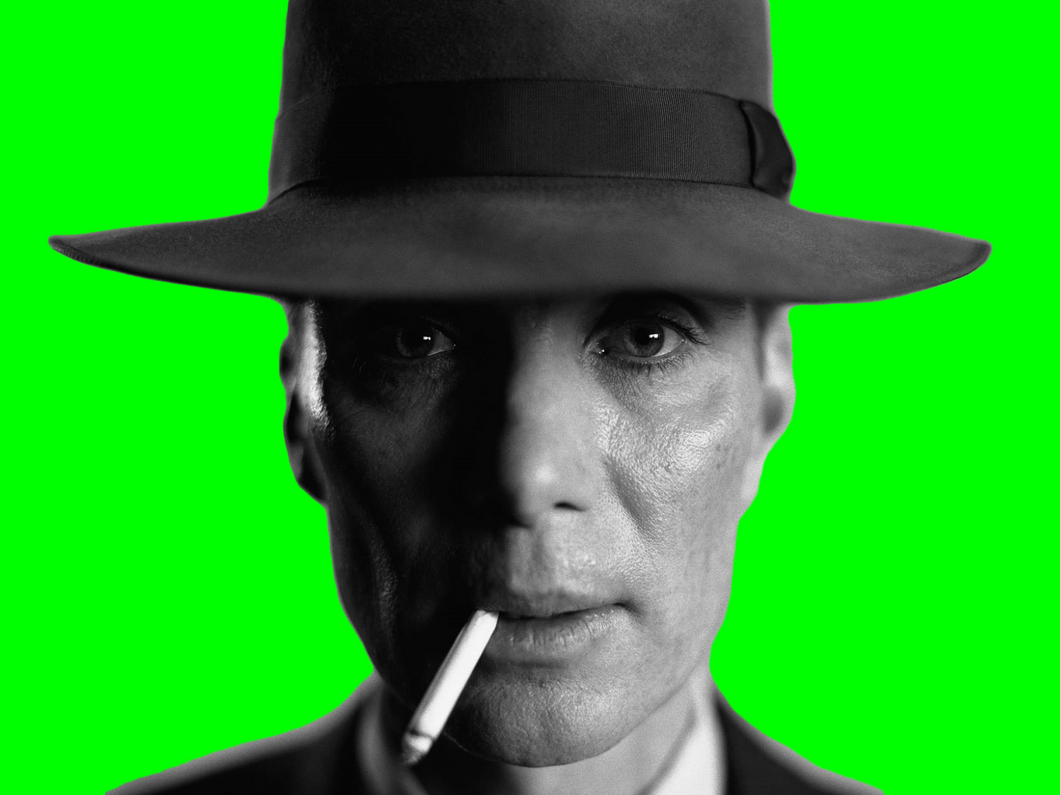 Oppenheimer smoking a cigarette (Green Screen)