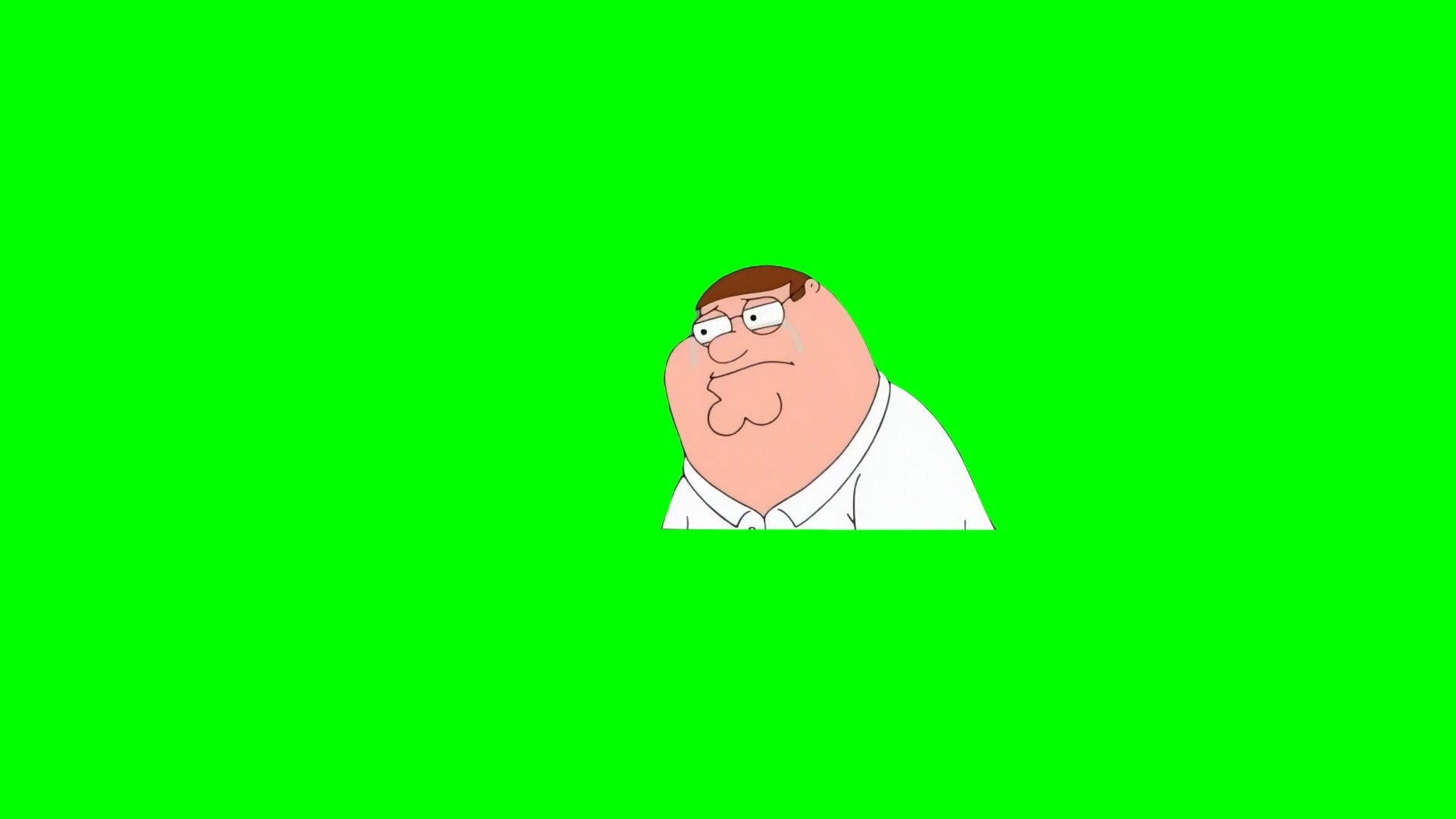 Peter Griffin Crying in his Car meme - Family Guy (Green Screen)