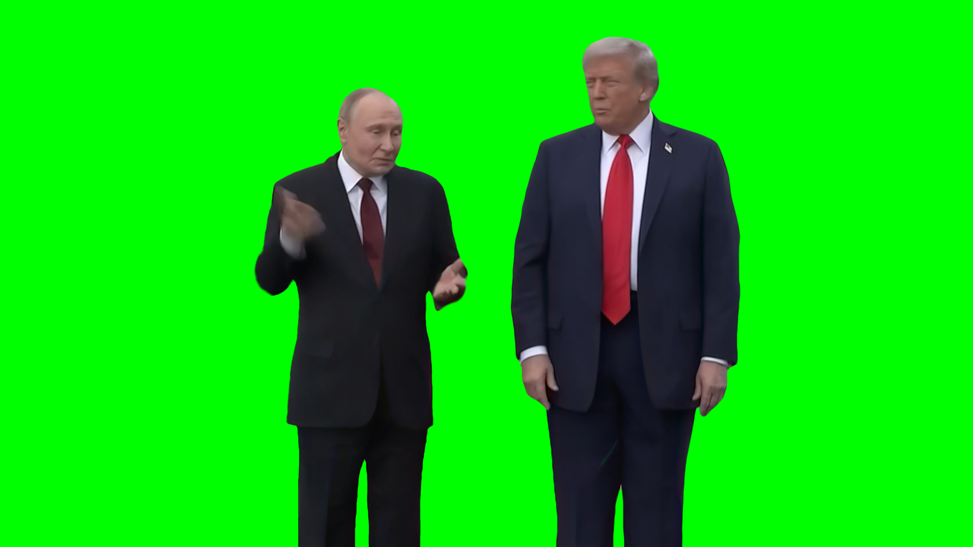 President Putin Can't Hear You meme (Green Screen)