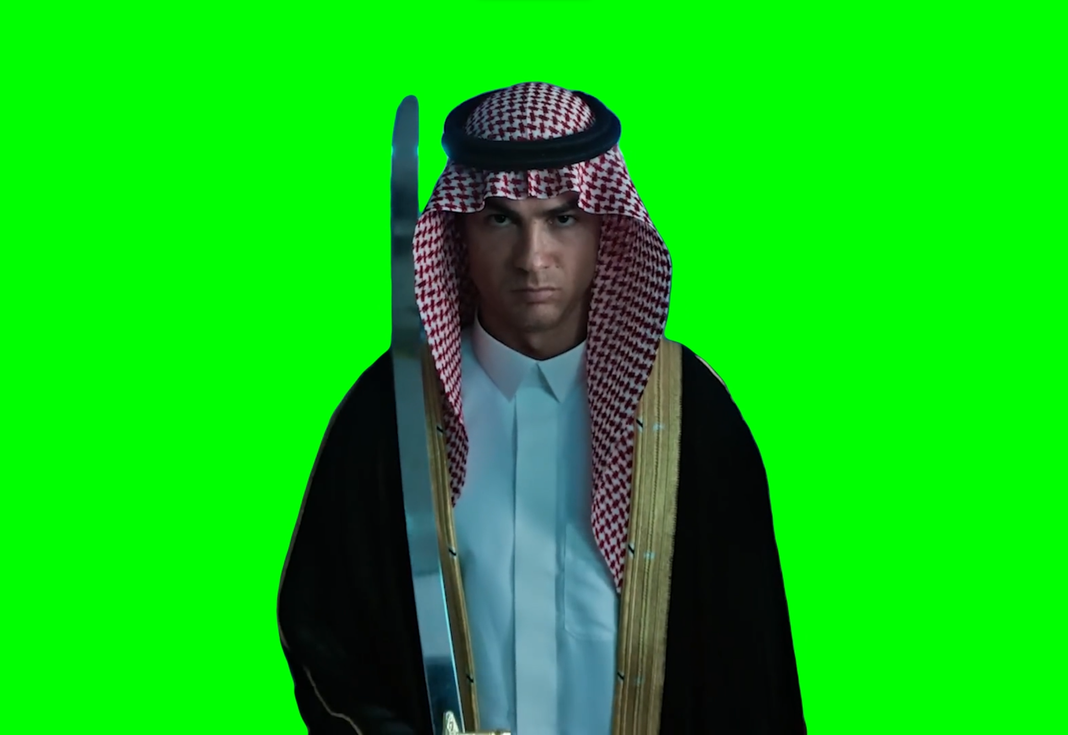 Cristiano Ronaldo - Saudi National Day 2023 commercial (Green Screen)