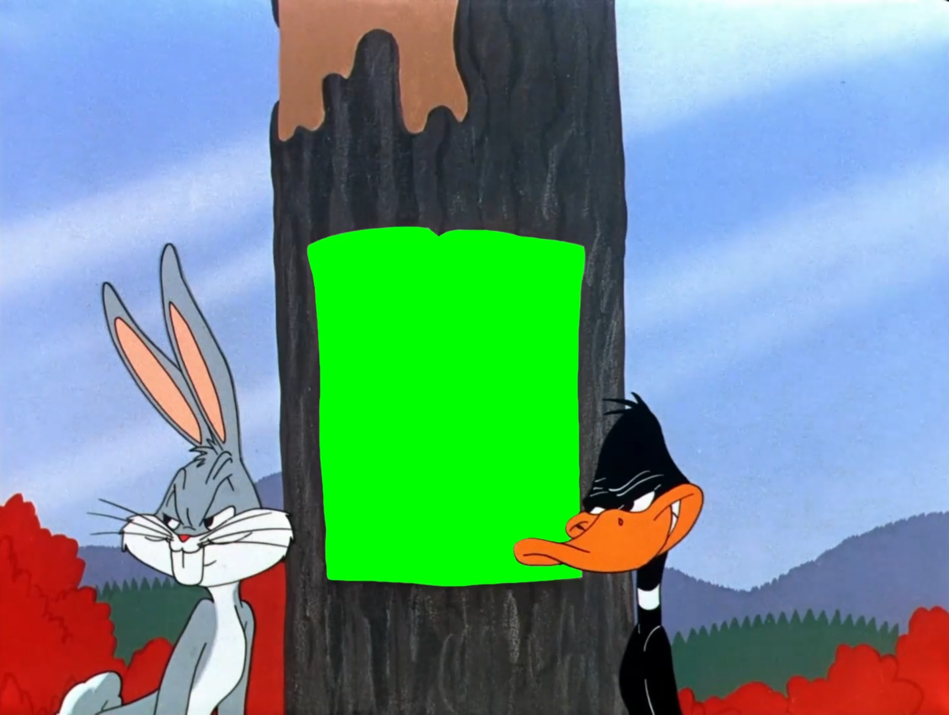 Looney Tunes Rabbit Season Duck Season Posters V2 (Green Screen)
