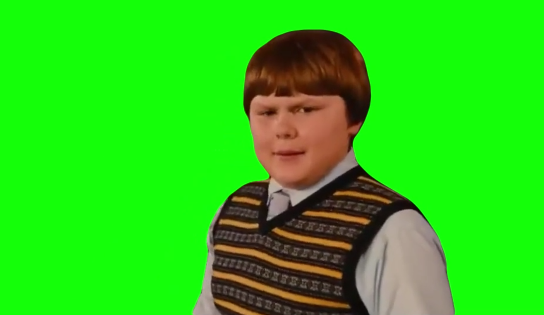 Rowley waving and looking down meme - Diary of a Wimpy Kid (Green Screen)