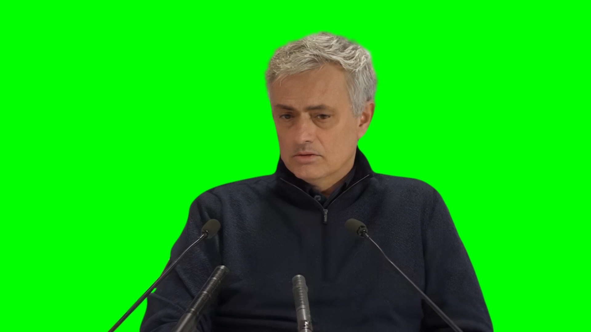 Jose Mourinho - I was rude but I was rude to an idiot (Green Screen)
