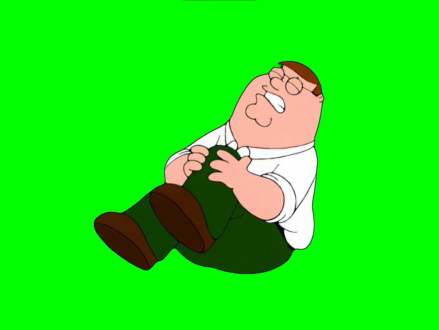 Peter Griffin Hurts His Knee meme - Family Guy (Green Screen)
