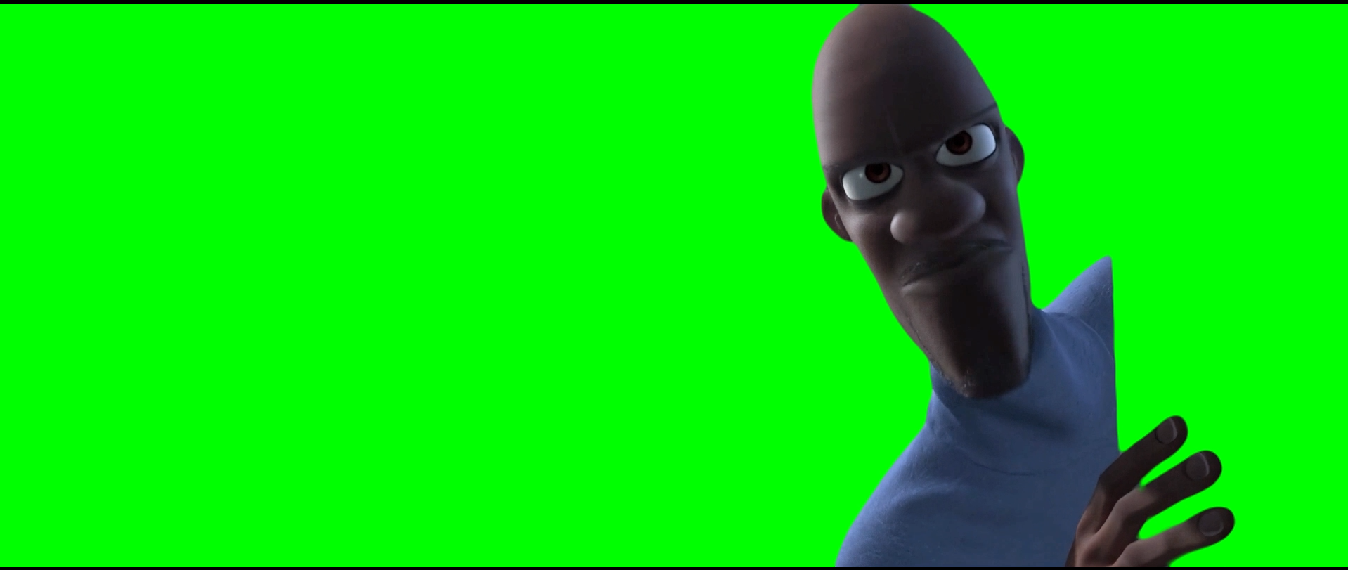 Frozone arguing with his wife - The Incredibles (Green Screen)