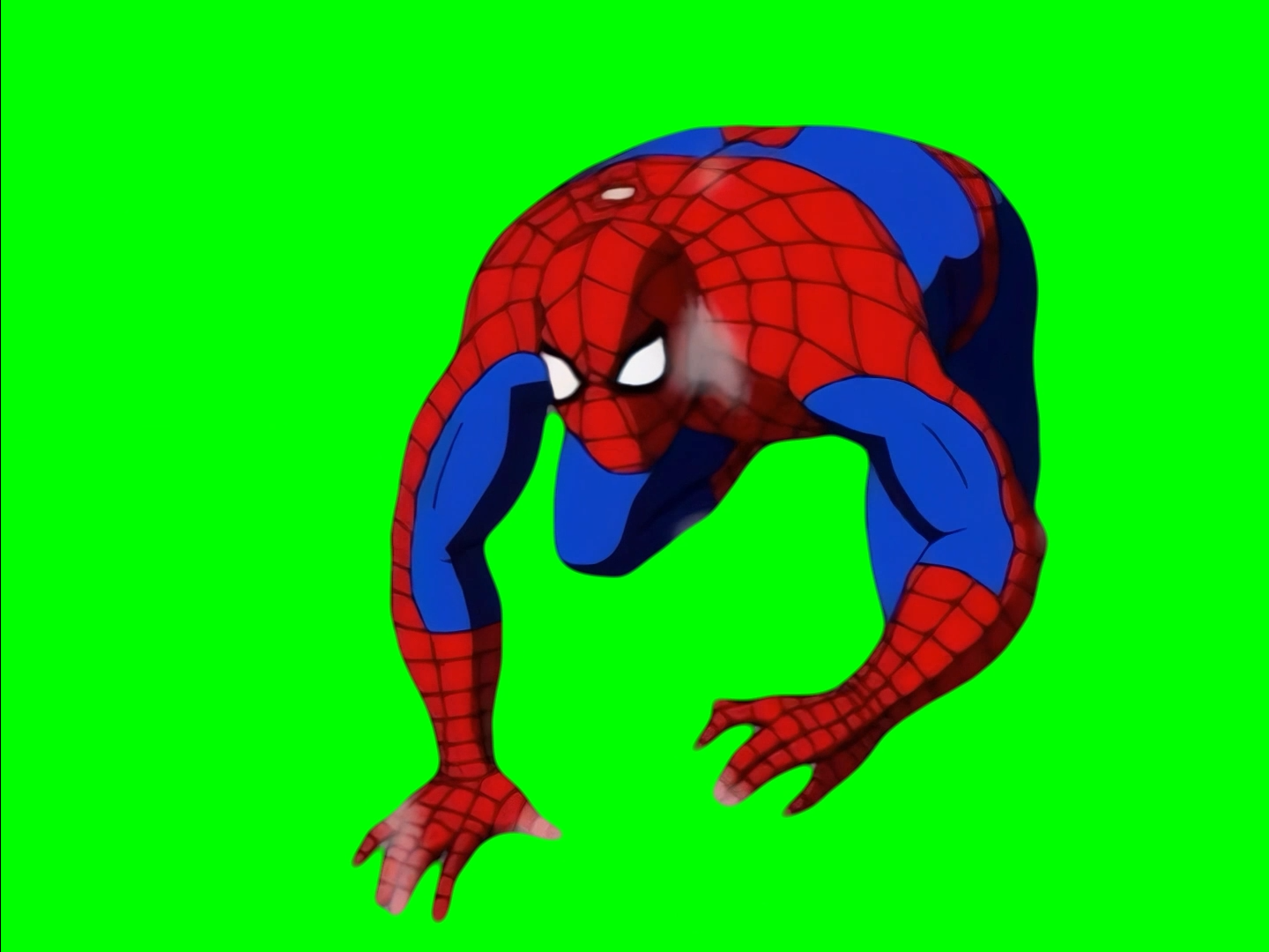 Spider-Man screaming NOOO! - Spider-Man The Animated Series (Green Screen)