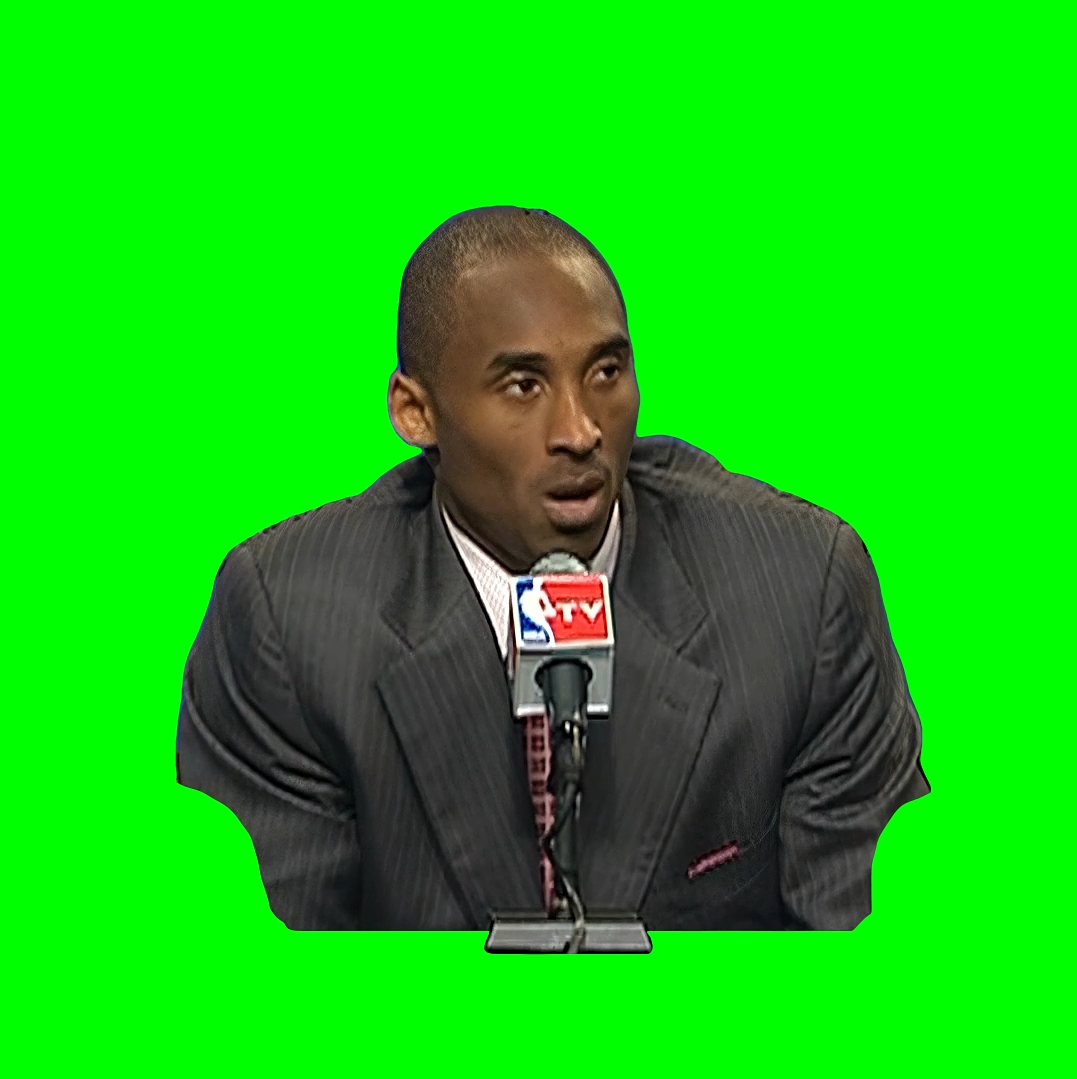 Kobe Bryant - Job's Not Finished NBA meme (Green Screen)