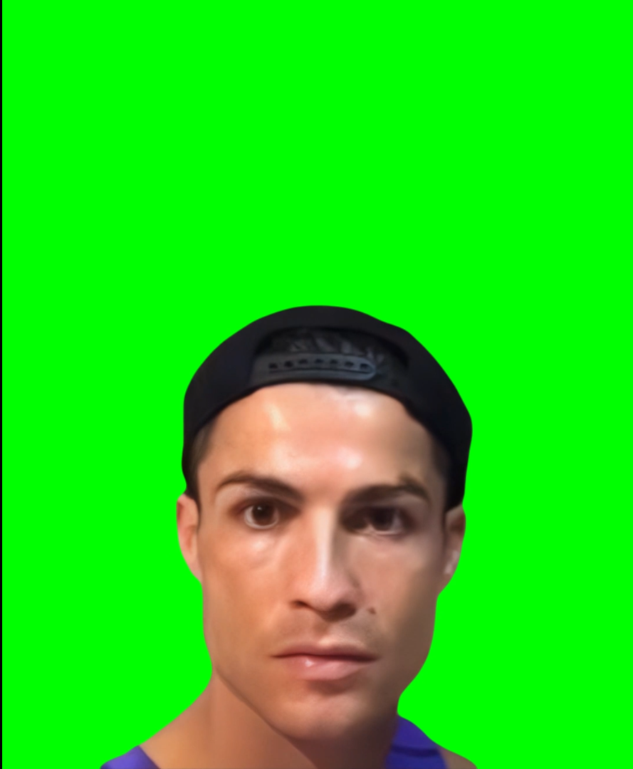 Cristiano Ronaldo showing around (Green Screen)