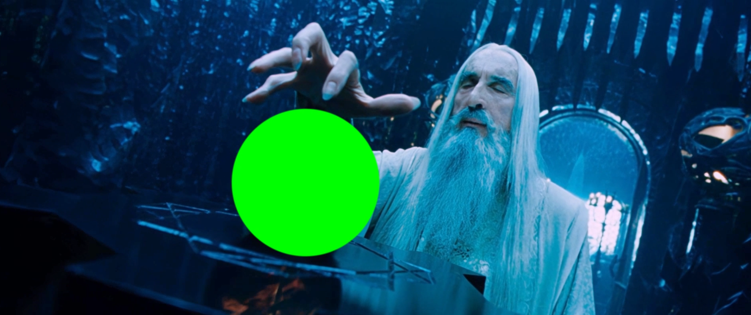 The Lord of the Rings - Sauron Ball scene (Green Screen)