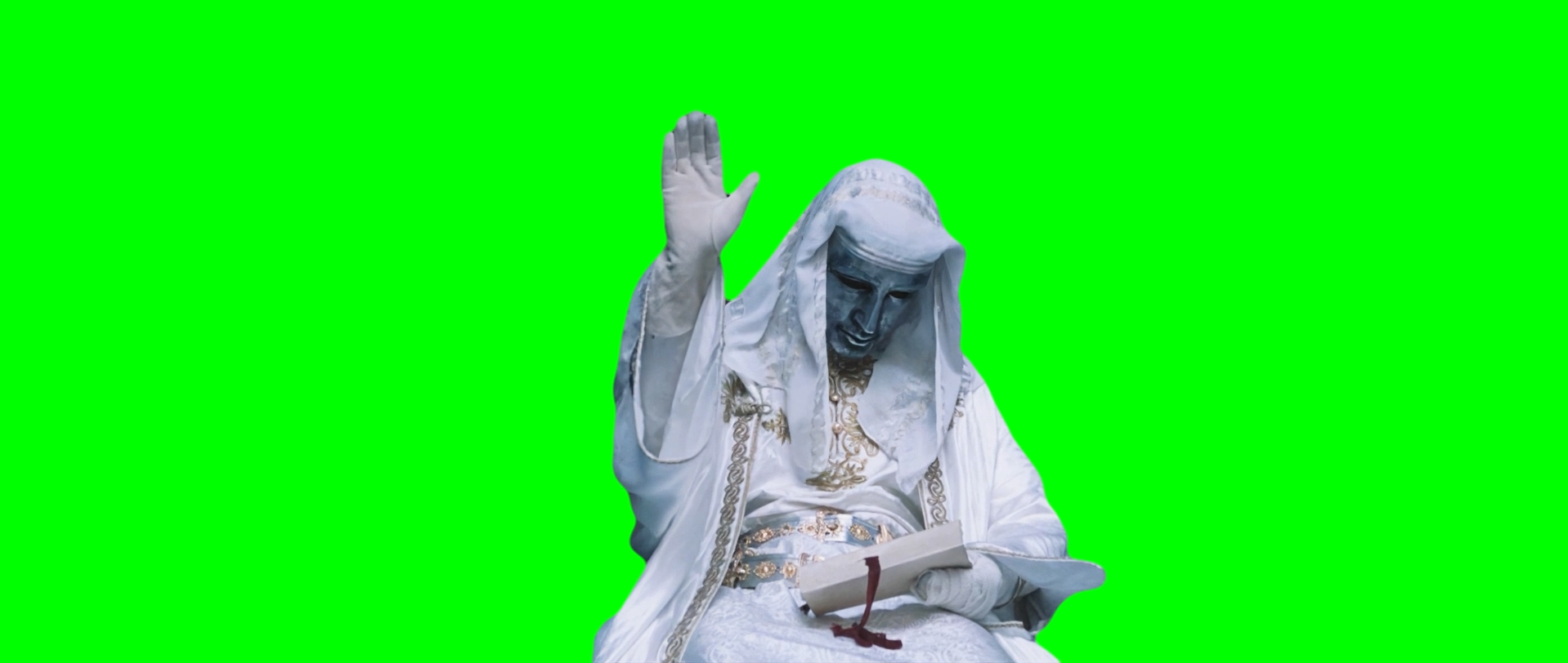 King Baldwin IV Raising His Hand meme - Kingdom of Heaven (Green Screen)