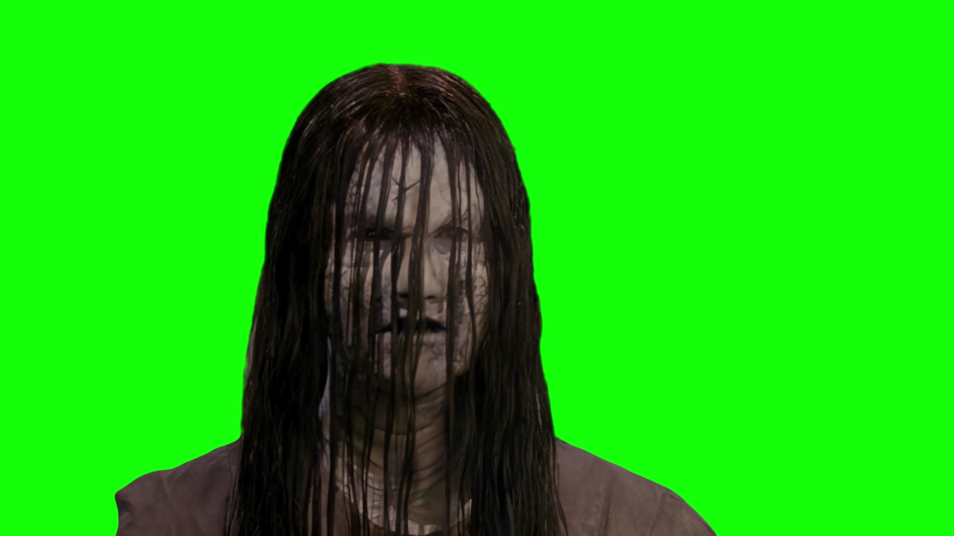 Scary Movie 3 Evil Girl meme (Green Screen)