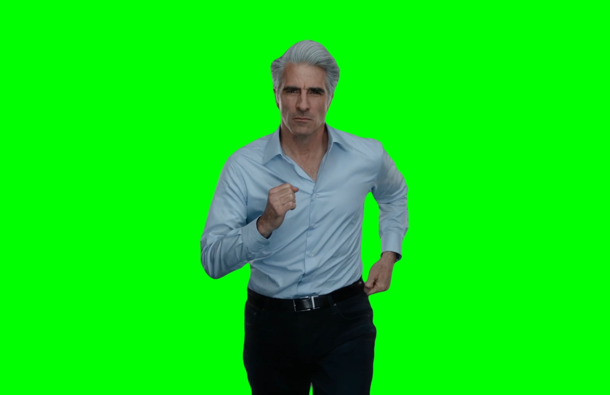 Apple Guy Running meme - Craig Federighi Running meme (Green Screen)