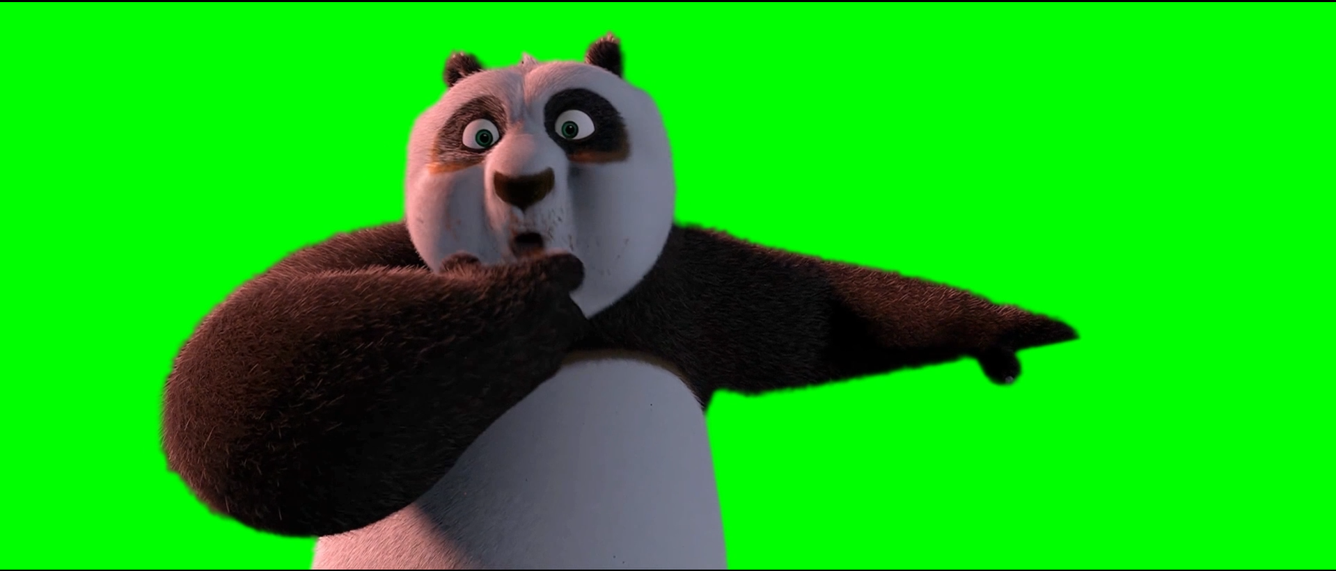 Po eating cookies meme - Kung Fu Panda (Green Screen)