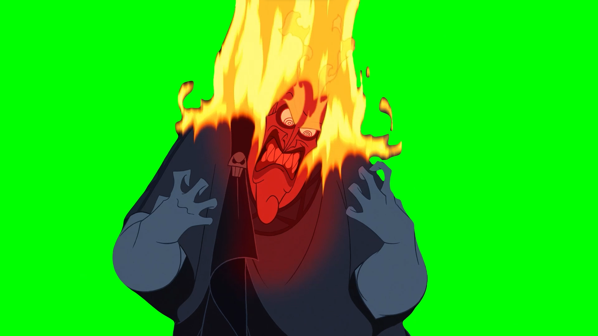 Hades getting angry and screaming 