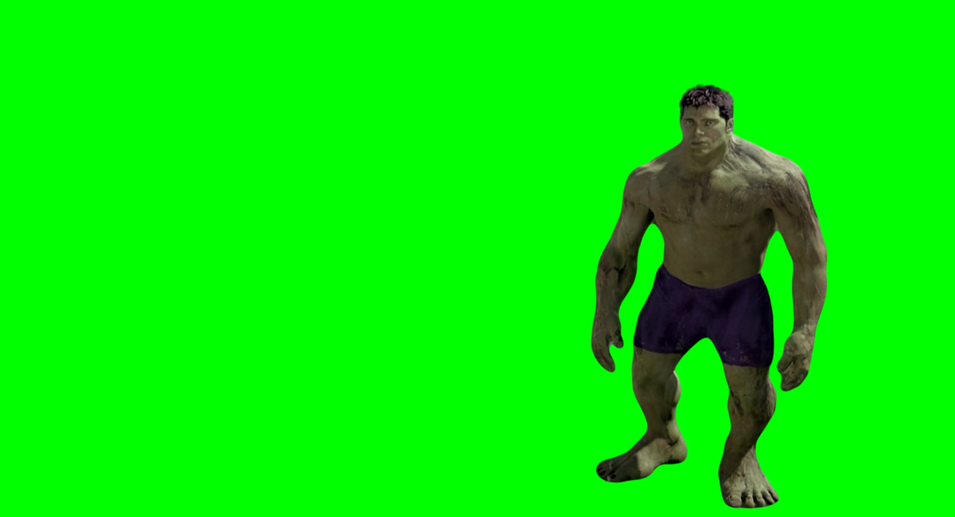 Hulk shrinking in size meme - Hulk 2003 movie (Green Screen)