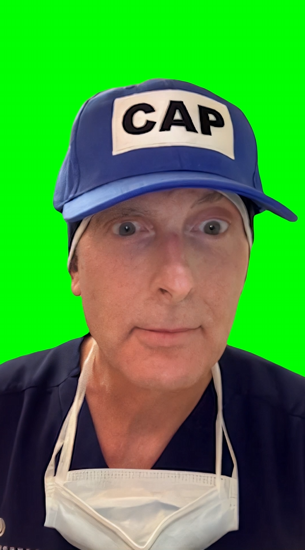 Cap Doctor meme (Green Screen)