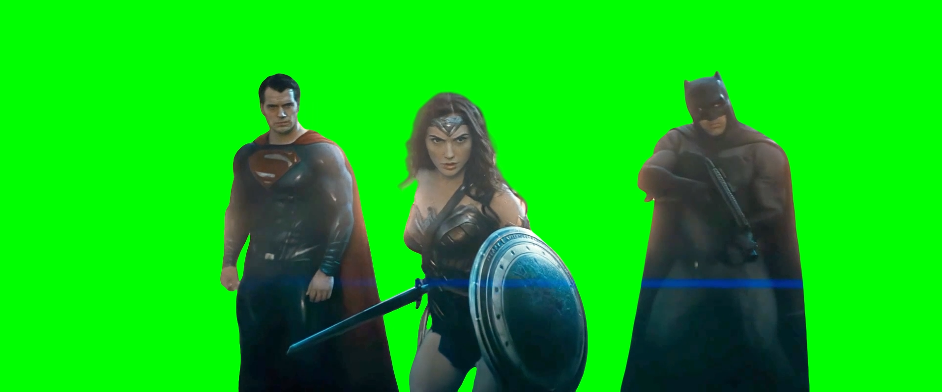 Batman v Superman “Is She With You?” meme (Green Screen)