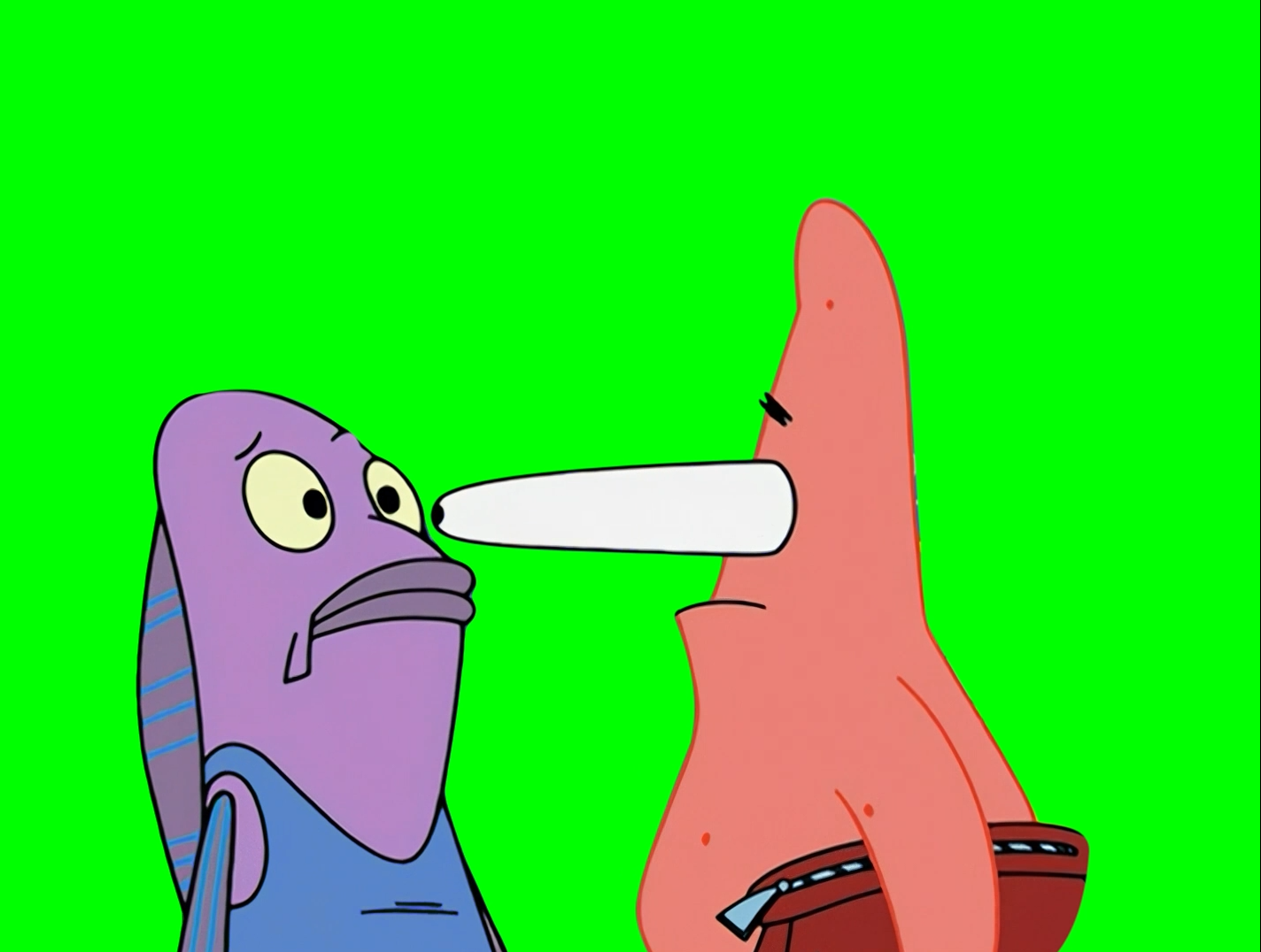 Patrick's Eyes Popping Out meme - SpongeBob SquarePants (Green Screen)