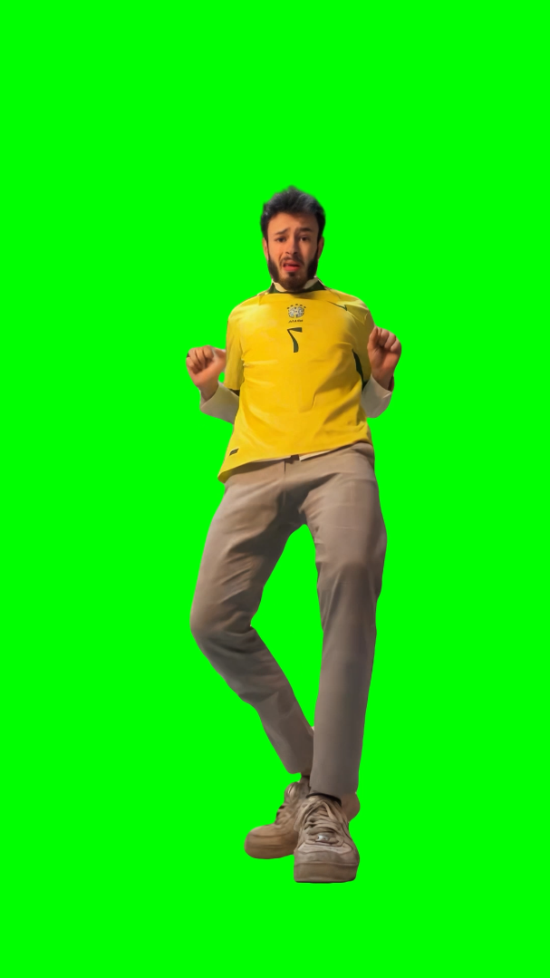 Hugo Hilaire Dancing to the viral Brazillian song meme (Green Screen)