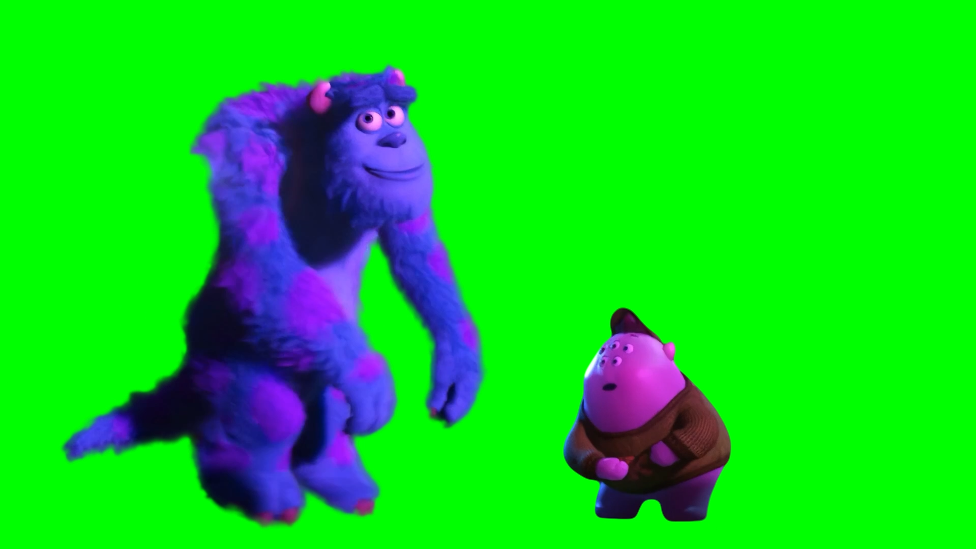 Sulley Dancing meme - Monsters University movie (Green Screen)