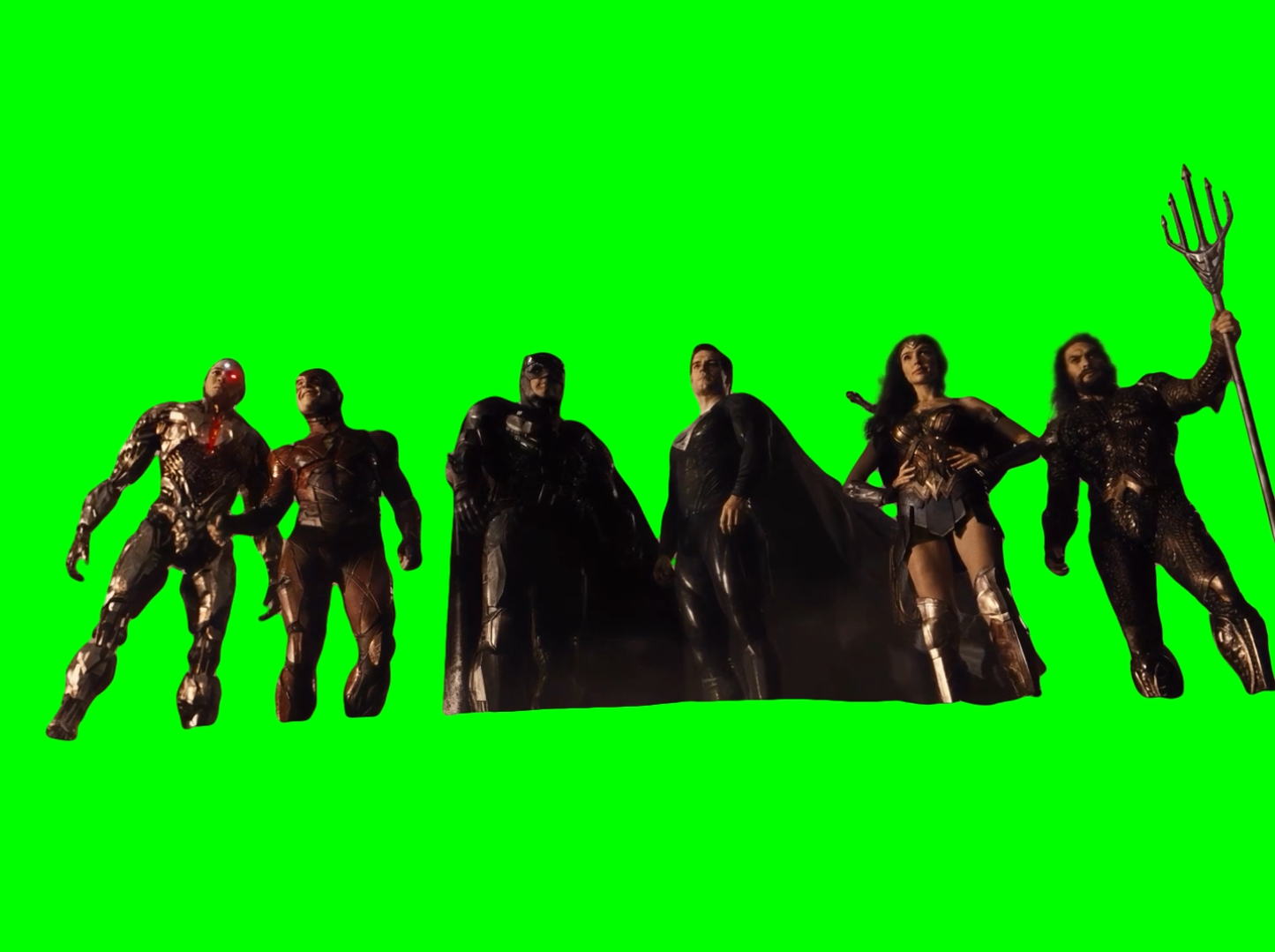 Justice League Assemble Scene meme - Zack Snyder's Justice League (Green Screen)