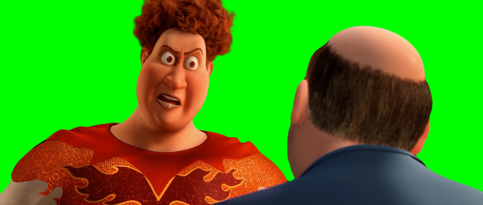 Titan saying Under New Management meme - Megamind  (Green Screen)