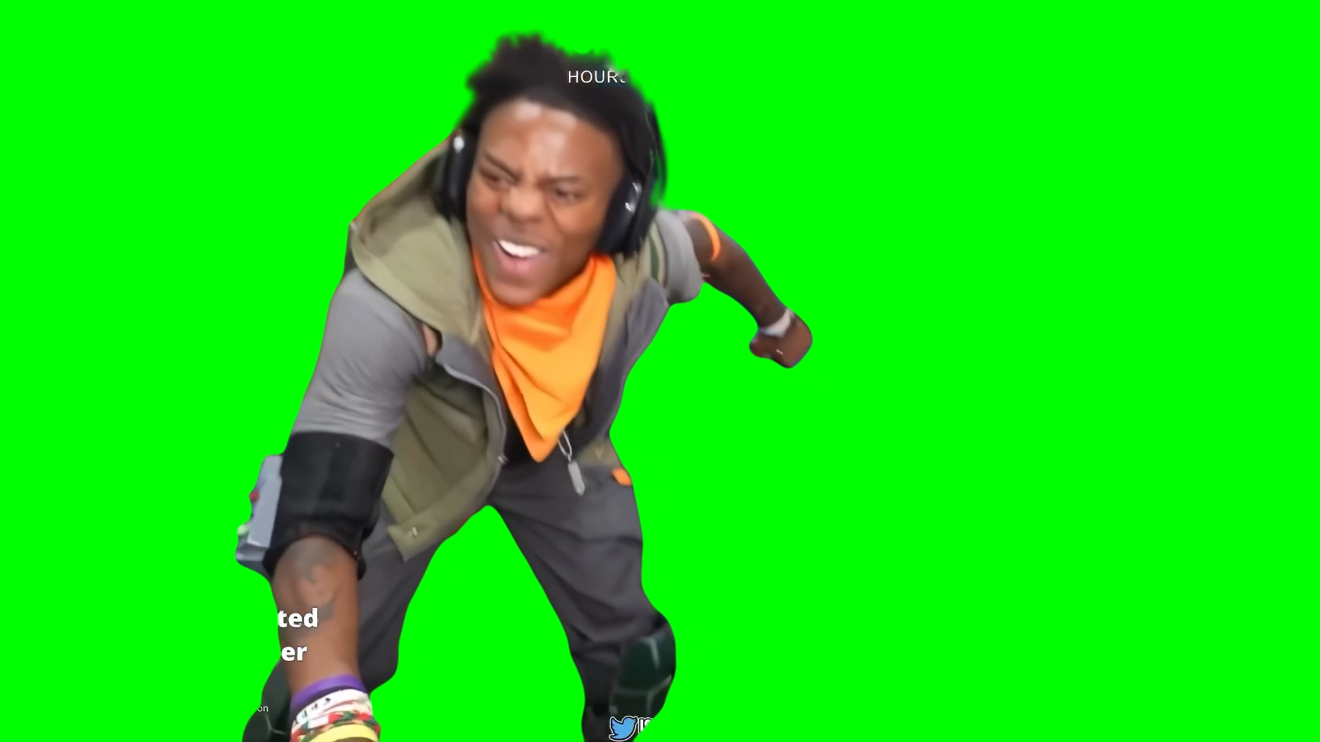 IShowSpeed body slamming Kai Cenat meme (Green Screen)