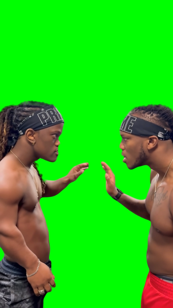 KSI meeting Mini KSI meme (Green Screen)