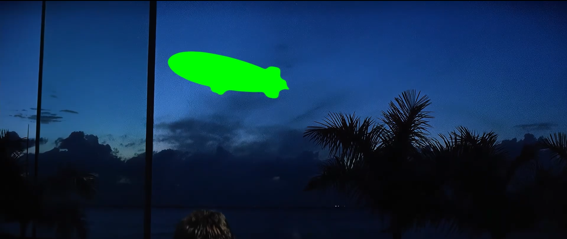 Tony Montana Looking At Blimp meme - Scarface movie V2 (Green Screen)