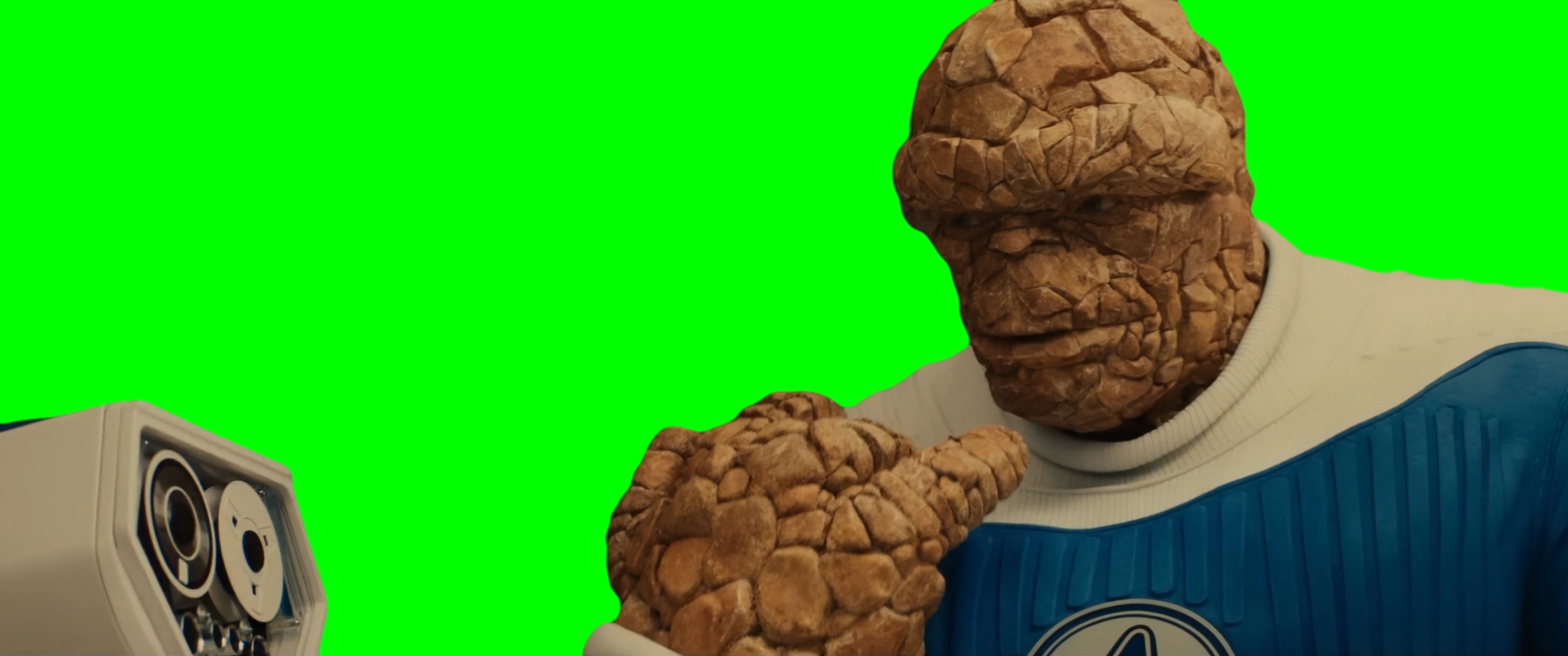 The Thing tasting meme - Fantastic Four: First Steps  (Green Screen)