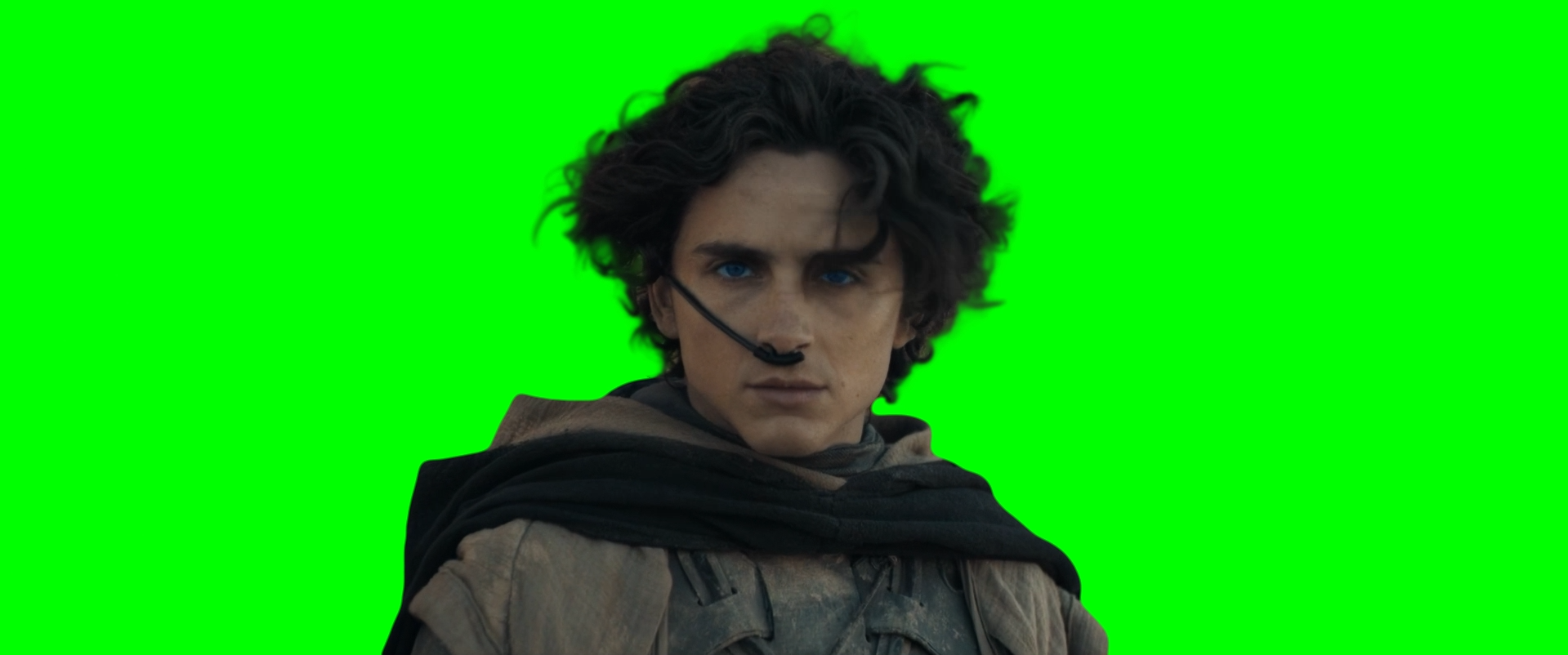 Timothée Chalamet looking at an Explosion meme - Dune: Part Two (Green Screen)