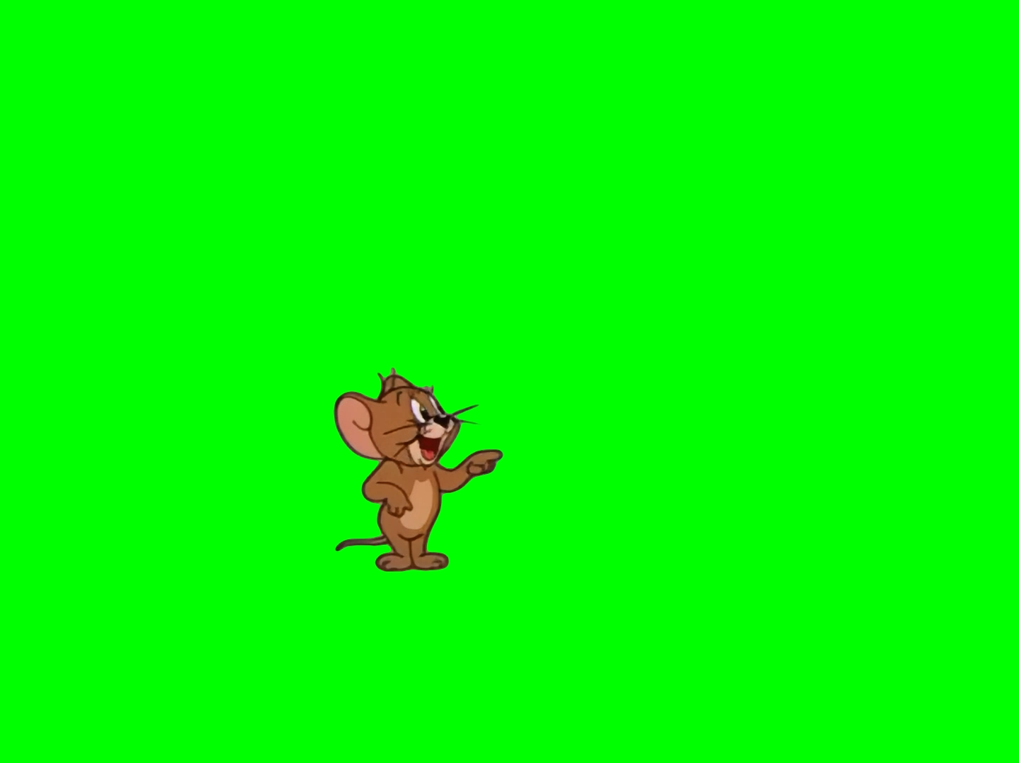 Jerry choosing between Tom and Butch meme - Tom and Jerry V2  (Green Screen)