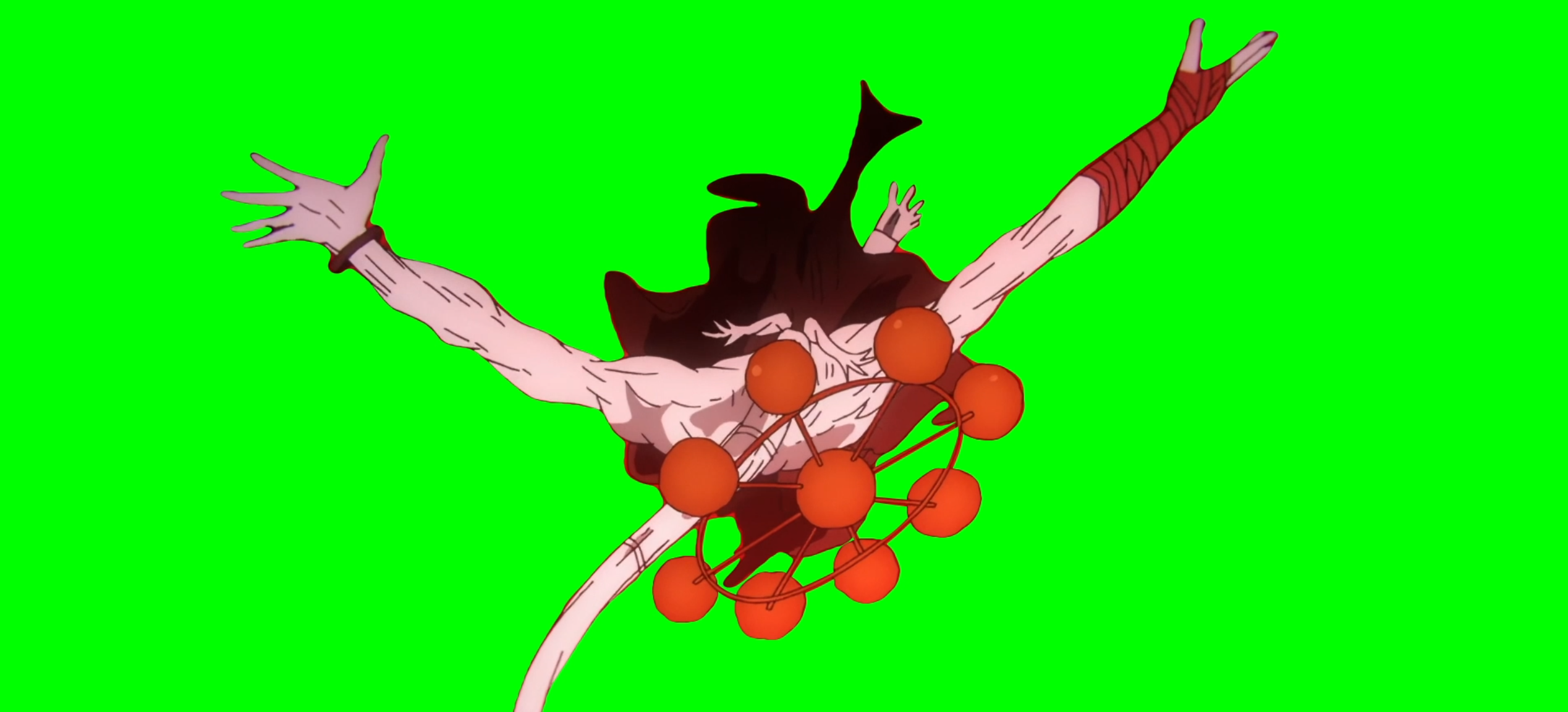 Sakuna Slices Mahoraga into Pieces meme - Jujutsu Kaisen (Green Screen)